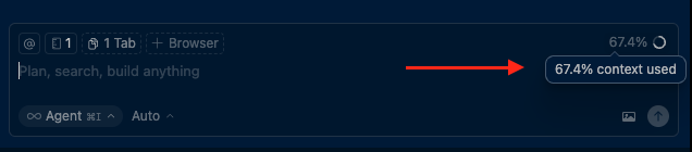 Cursor context window