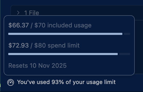 Usage Summary Display